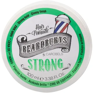 Beardburys Haarwachs Strong für Männer, starker Halt für natürliche und flexible Frisuren mit glänzendem Finish, wasserlöslich und leicht durch Auswaschen zu entfernen, 100 ml