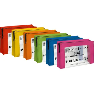 Veloflex VELOBAG Travel A5 sortiert sortiert - Gelb, Rot, Orange, Grün, Blau, Rosa