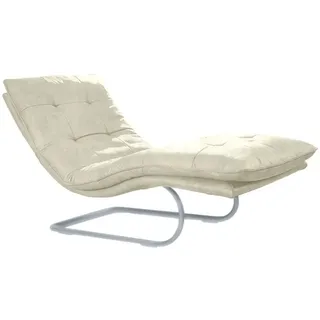 W.Schillig Relaxliege daily dreams Polyester 75 x 91 x 170 cm Beige mit Kissen