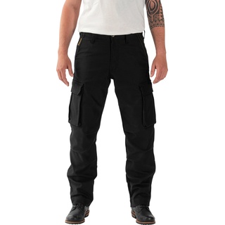 Rokker Black Jack Cargo, Textilhose Schwarz - W34/L32