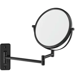 Duravit D-Code Kosmetikspiegel, dreifach Vergrößerung, 0099124600, Farbe: Schwarz Matt