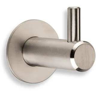 Garderobenhaken KARA Edelstahl als Einzelhaken oder Hakenleiste mit 4/6/8 Haken Kleiderhaken Garderobenhaken Wandhaken Wandgarderobe, Größe wählbar (Einzelhaken) von JUNKER DESIGN
