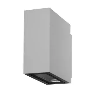 Brumberg 10033173 LED-Wandanbauleuchte 2 x 5 W, 230 V AC, 50 Hz, 3.000 K, IP54, weiss struktur, r