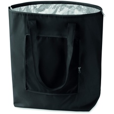 noTrash2003 Faltbare Einkaufstasche mit Etui - leicht und stabil - mit Innen Aluminiumbeschichtung Kühlfunktion in 6 attraktiven Farben (Schwarz)