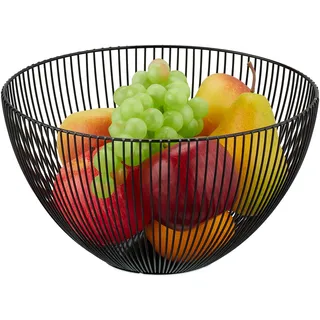Relaxdays Relaxdays, Obstschale 25 x 25 x 14 cm,