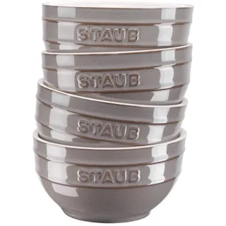 Staub Ceramique Schüsselset Antik-Grau 4-tlg.