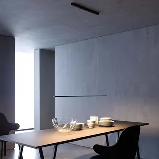 LED-Deckenleuchte GL 6 Pendelleuchte Gera-Leuchten schwarz, Designer Thomas Ritt, 120x1x4 cm