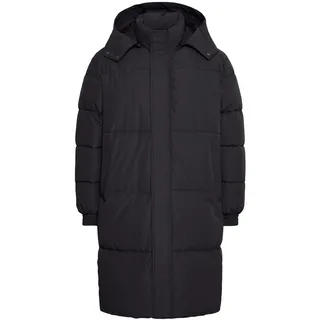 Steppmantel SOLID "Steppmantel SDROY LONG", Herren, Gr. XXL, schwarz (true schwarz), Obermaterial: 100% Polyester PES., Mäntel Steppmantel