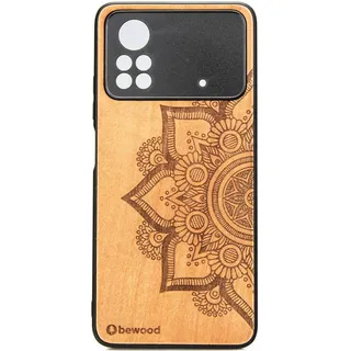 Holzhülle Bewood für Xiaomi POCO X4 Pro 5G Mandala Apfelbaum - Braun