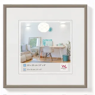 walther design Bilderrahmen stahl 20 x 20 cm New Lifestyle Kunststoffrahmen KV220D