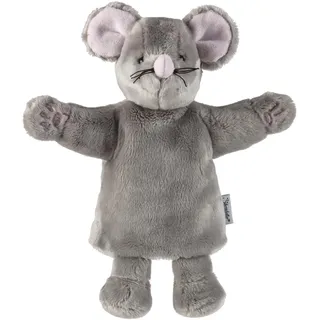 Sterntaler 3622458 Kinder Handpuppe Maus - weiches Kinder Spielzeug zum Puppentheater, Erzählen, Kuscheln & Sprachförderung – perfekter Spielkamerad & Geschenkidee, grau