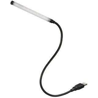 Hama 00012331 LED Schwarz Tischlampe Tischlampen ? (Schwarz, Schlafzimmer, Kinderzimmer, Esszimmer, Küche, Lounge, 7 Glühbirne (S), LED, Touch, USB) - Schwarz