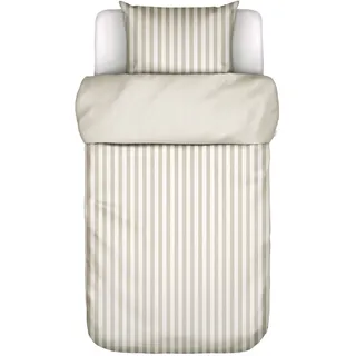 Marc O'Polo Wendebettwäsche »Classic Stripe, 100% Bio-Baumwollsatin« 2 Stk. tlg., beige