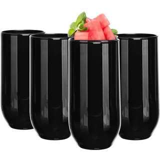 Glasmark KROSNO, 430ml, Set, Trinkgläser, Longdrinkgläser, Wassergläser, Saftgläse, Cocktailgläser, Spülmaschinenfest, Perfekt für Zuhause, Restaurants und Partys