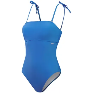 Speedo Damen Formender Bandeau Badeanzug | Shapewear | Schwimmbekleidung für Strand und Urlaub Schwimmbekleidung, Sevres Blue, 42/18