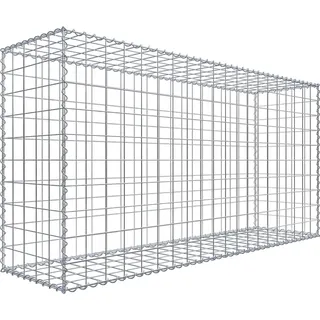 Gabiona Gabione 200 cm x 100 cm x 50 cm mit Maschenweite 10 cm x 10 cm