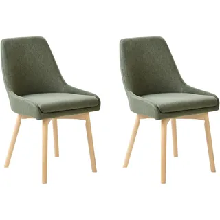 Beliani Esszimmerstuhl 2er Set MELFORT
