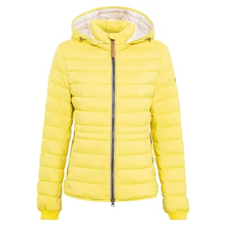 camel active Damen Steppjacke aus recyceltem Polyester Gelb, womenswear-38