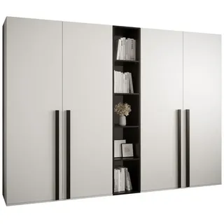 Möbel Kryspol Garderobenschrank 230/184/42 , Weiß , Holz , Nachbildung , 12 Fächer , 230x184x42 cm , Garderobe, Garderobenschränke