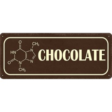 Blechschild 27x10 cm - Formel Chocolate Schokolade