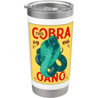 Cobra Gang Grafik Wilder Western Snake Retro Poster Grafik Doppelwandiger Edelstahl-Thermobecher