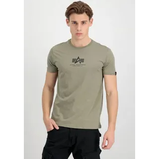 Alpha Industries Herren, Basic T Ml T-Shirt, grün (olive), 3XL,