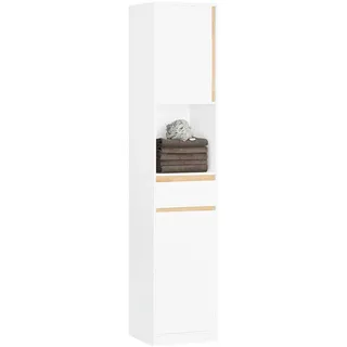 SoBuy Hochschrank 35 x 170 x 33 cm Weiß Holz, MDF