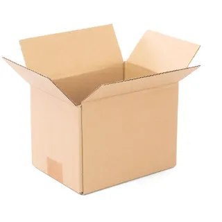 ONLY BOXES Pack mit 25 verstärkten Kartons mit den Maßen 20x15x15 cm und einfacher Welle - Hergestellt in der Europäischen Union aus recyceltem Karton, widerstandsfähig für Versand, Lagerung und Umzüge