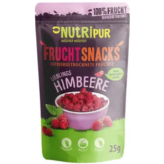 NutriPur gefriergetrocknete Früchte, Himbeeren Früchte 25 g