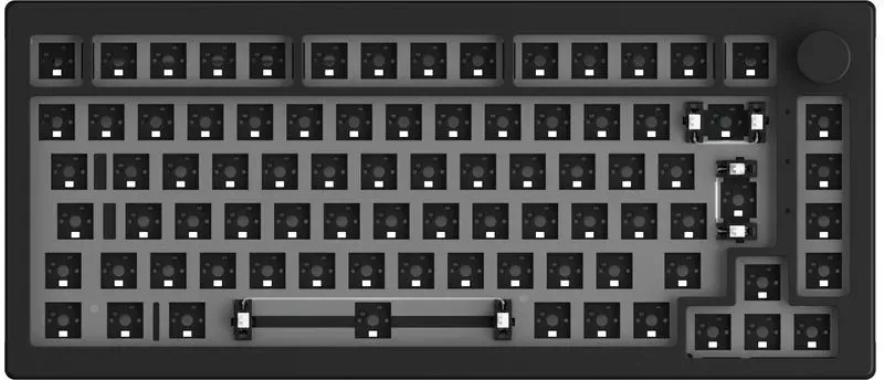 Bild von 5075S RGB 75% Layout Barebone Tastatur, Dark Night schwarz, ISO