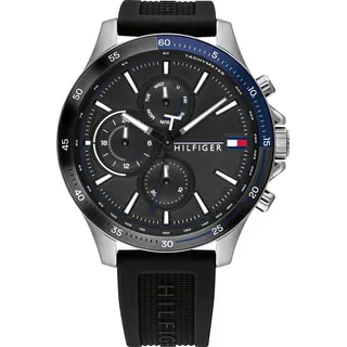 Tommy Hilfiger Bank Quarz Silikon 46 mm TH1791724