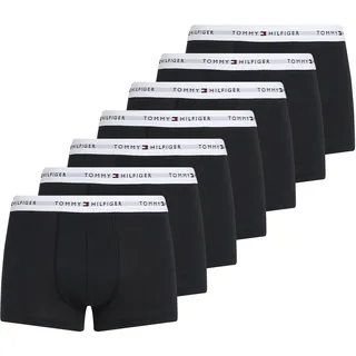 Tommy Hilfiger für Herren. UM0UM03472 7er-Pack schwarze Signature Boxershorts XL Heimtextilien, Baumwolle