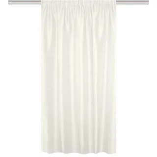 HOMEbasics THERMOVORHANG MIT KOMBIBAND, Polyester, WOLLWEISS, 145 X 135 cm 085960-0910 145 X 135