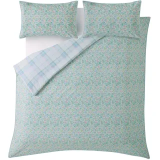 Laura Ashley Bettwasche Sherston 3-Teilig 200x200cm , Blau , Textil , Floral, Vintage , Füllung: Baumwolle (recycelt) , Rechteckig , 200x200 cm , Oeko-Tex® Made IN Green , Heimtextilien, Bettwäsche & Leintücher, Bettwäsche