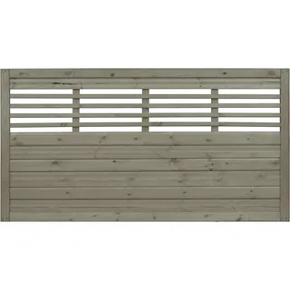 Sichtschutzzaun Element Nicea Grau 90 cm x 180 cm