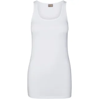 Vero Moda Damen Tank Top VMMaxi My Soft Long Basic Damentop 10185110 Bright White XL