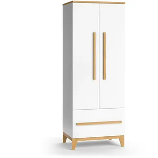 VitaliSpa Kinderkleiderschrank Malia 70 x 187 cm Eiche weiß