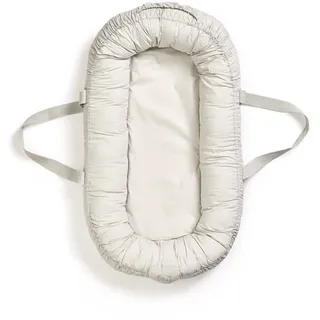 Elodie Details Babynest Kuschelnest Tragbare Babynestchen Neugeborene Kokon für Babys und Säuglinge, Waschbare Reisebett Baby Nestchen 100% Baumwoll 78x45 cm – Vanilla White