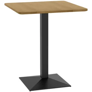 Homcom Küchentisch 70 x 75 x 70 cm Dunkelbraun/Schwarz
