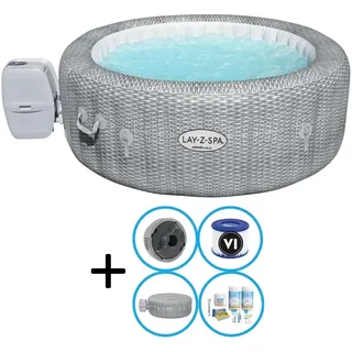 Bestway - Whirlpool - Lay-Z-Spa - Honolulu - Inklusive Wartungspaket - Grau