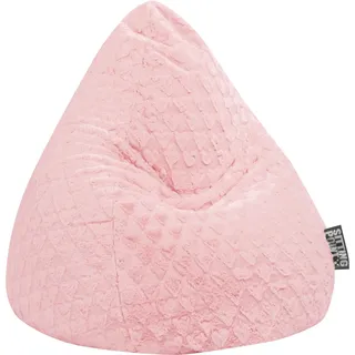 Sitting Point Sitzsack BeanBag Fluffy 120 l Rose Herz-Muster