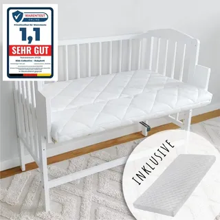Kids Collective Babybett Beistellbett Weiß 90 x 40 cm