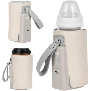 lionelo Care Thermup Go Plus Babyflaschenwärmer, Beige Sand 1 St.