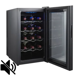 Guzzanti GZ1535, Thermoelektrische Weinkühler, Freistehend, 15 Flasche(n), Innenbeleuchtung, Schwarz - Schwarz