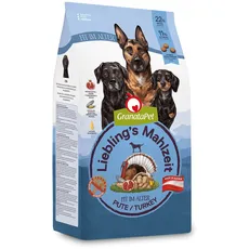 GranataPet Liebling's Mahlzeit Pute Fit im Alter, Trockenfutter für Hunde, Hundefutter ohne Getreide & ohne Zuckerzusätze, Alleinfuttermittel, 4 x 1,8 kg