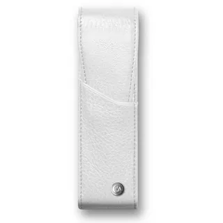 Caran d 'Ache Leman Lederhülle für zwei Stifte weiß, 15 cm
