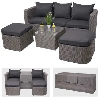 MCW Lounge-Set 4-tlg. grau/anthrazit