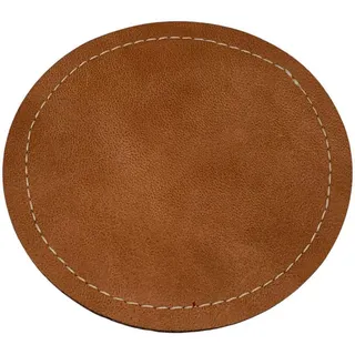 Dieter Knoll Glasuntersetzer , Hellbraun , Kunststoff , 4-teilig , rund , 0.3 cm , Gläser, Untersetzer