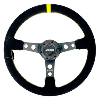occ motor sport HALBSCHUH LENKRAD AUTO TRACK MODELL ALCANTARA BLACK ARME - 63 MM HALBSCHÜSSELRAD - 350 MM (14 ZOLL)