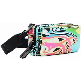 DESIGUAL Umhängetasche Hawaiian Geosurfer Ronda Across Body Bag Material Finishes bunt